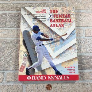 Vintage 1993 Edition Rand McNally The Official Baseball Atlas Paperback